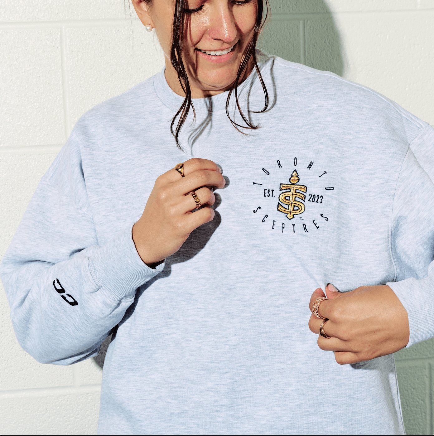 Women's Toronto Sceptres CCM Circle Logo Oversized Crew - Crewneck in S