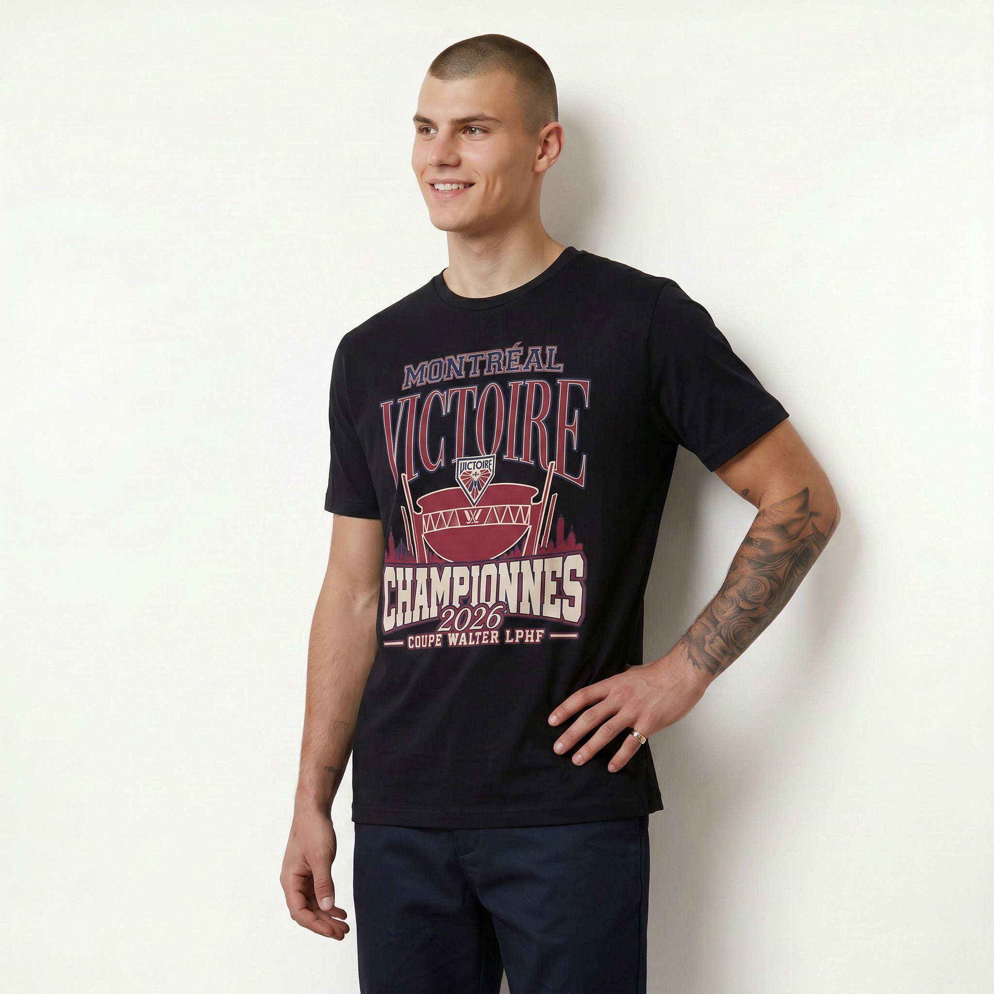 Adult Montreal Victoire Royalty Champions Locker Room 2026 T-Shirt
