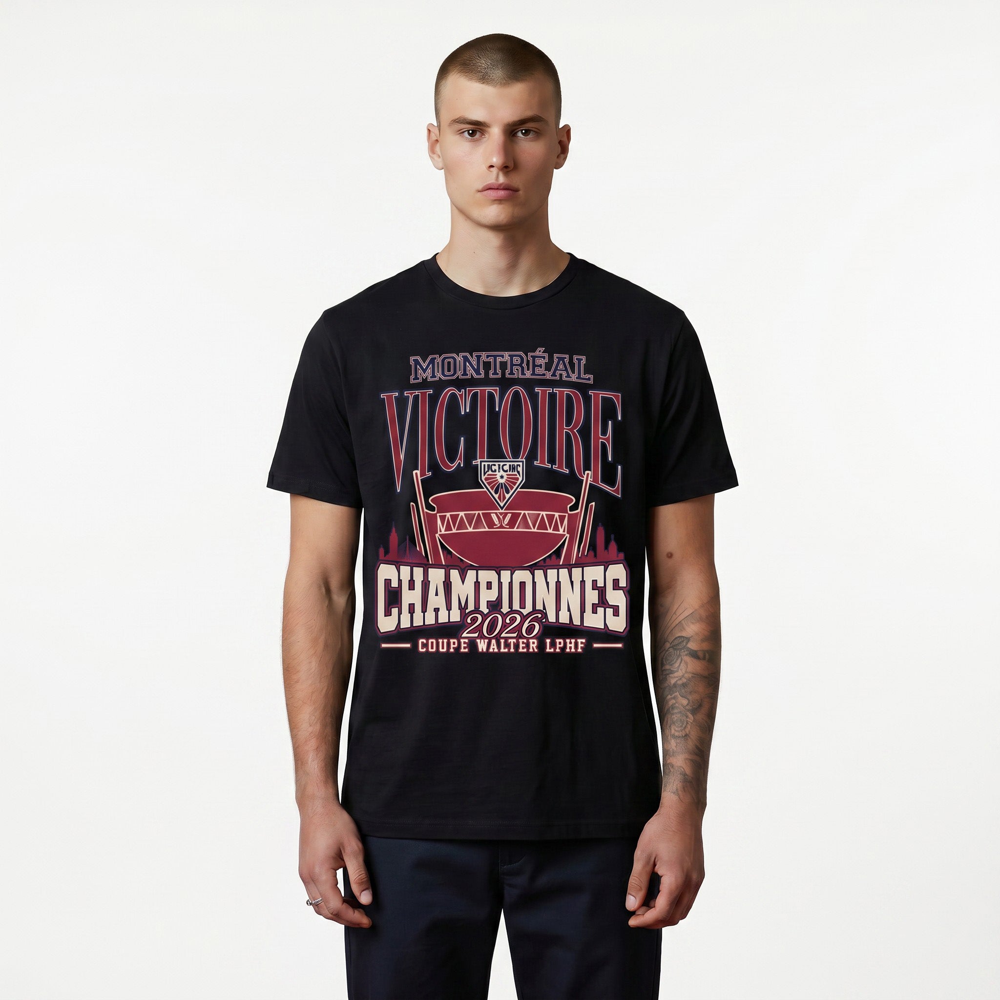 Adult Montreal Victoire Royalty Champions Locker Room 2026 T-Shirt - T-Shirt in S