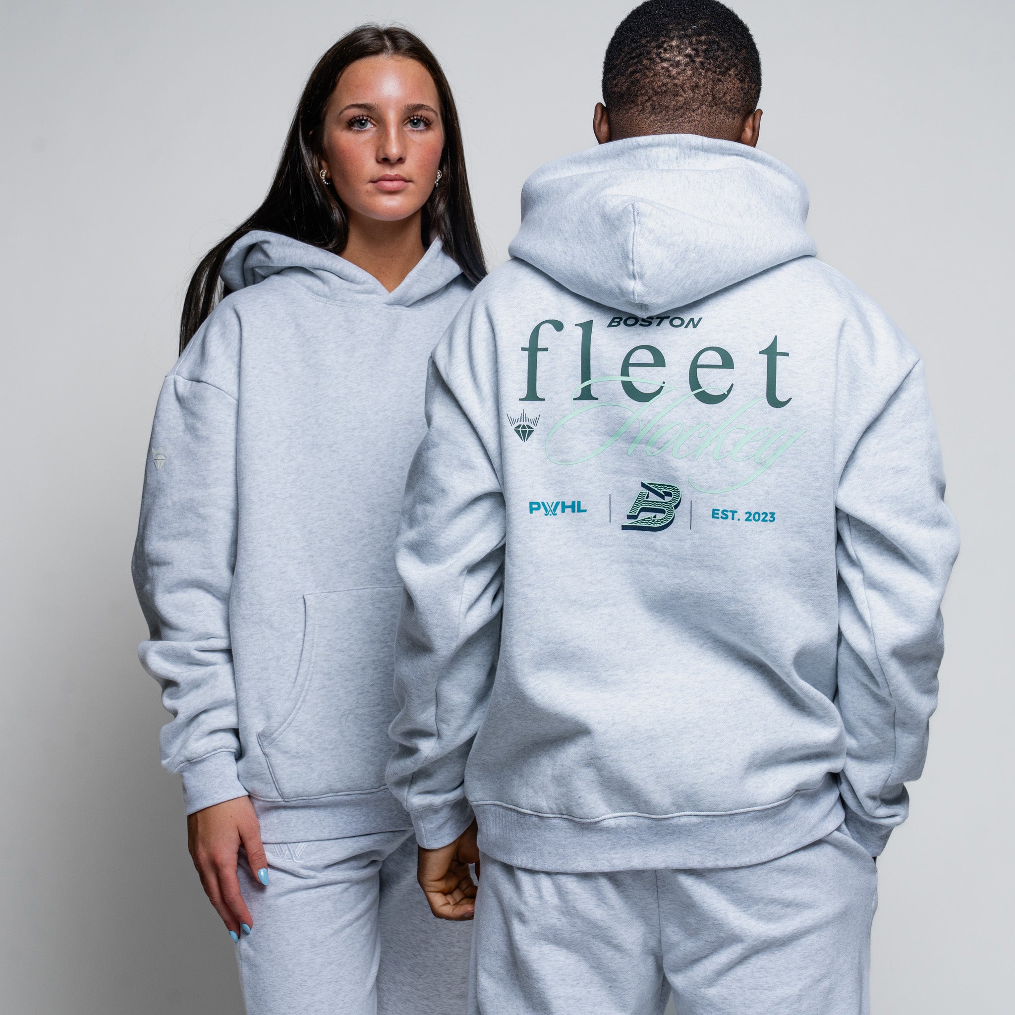 Adult Boston Fleet Royalty Relaxed Hoodie - Hoodie in XS