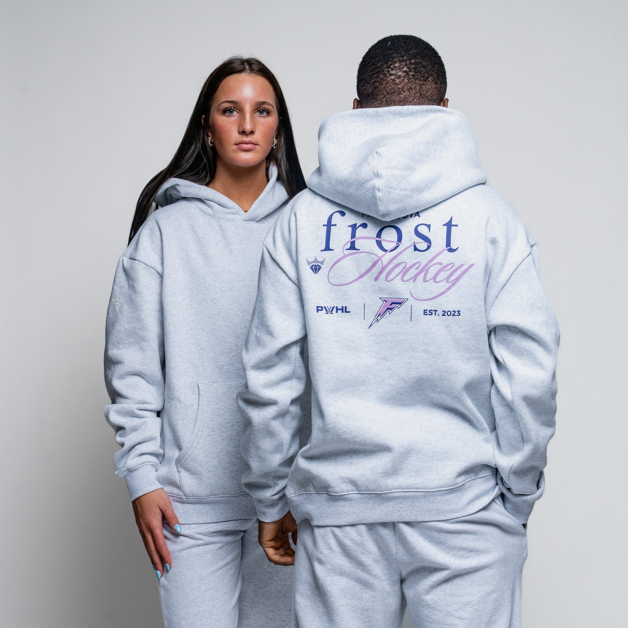 Adult Minnesota Frost Royalty Relaxed Hoodie - Hoodie in XS