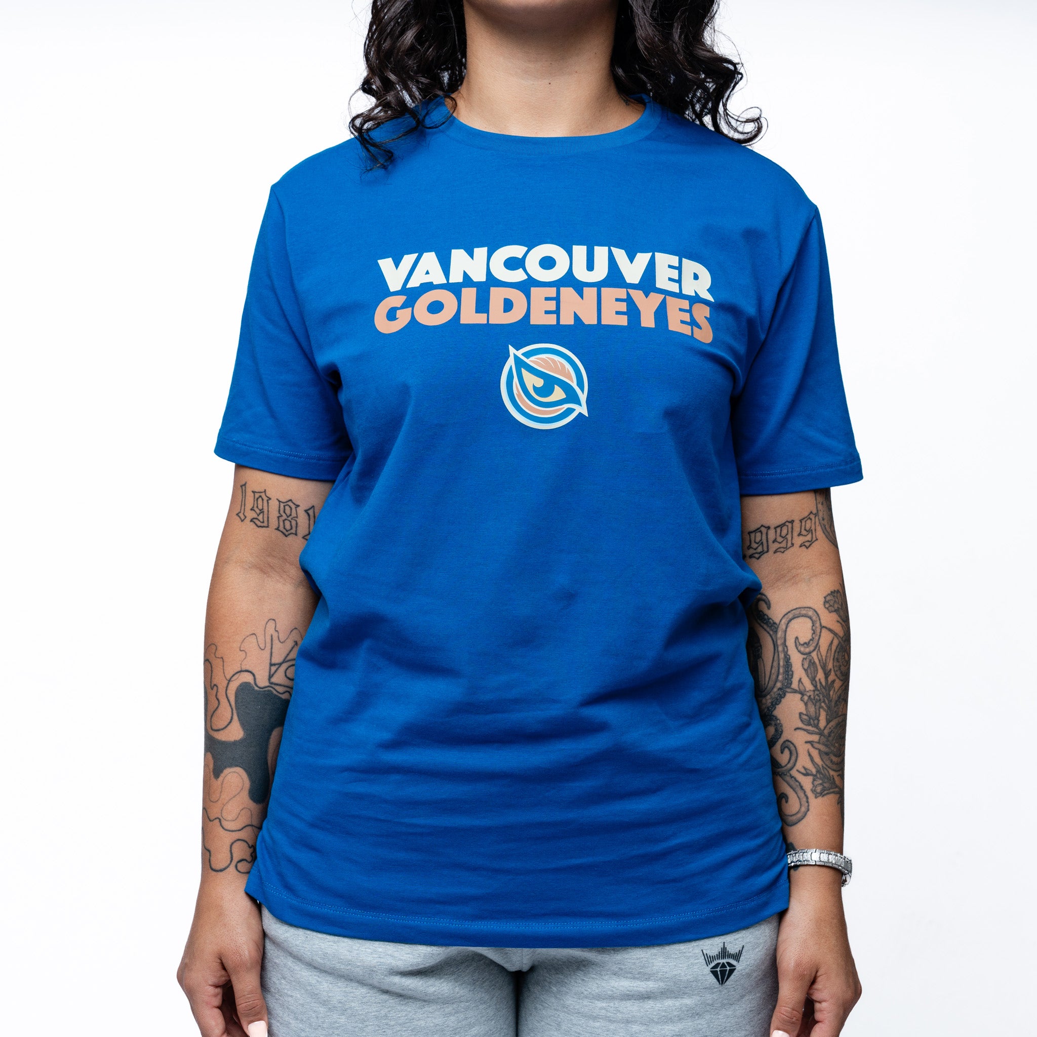 Adult Vancouver Goldeneyes Royalty Hometown Sideline T-Shirt - T-Shirt in Blue