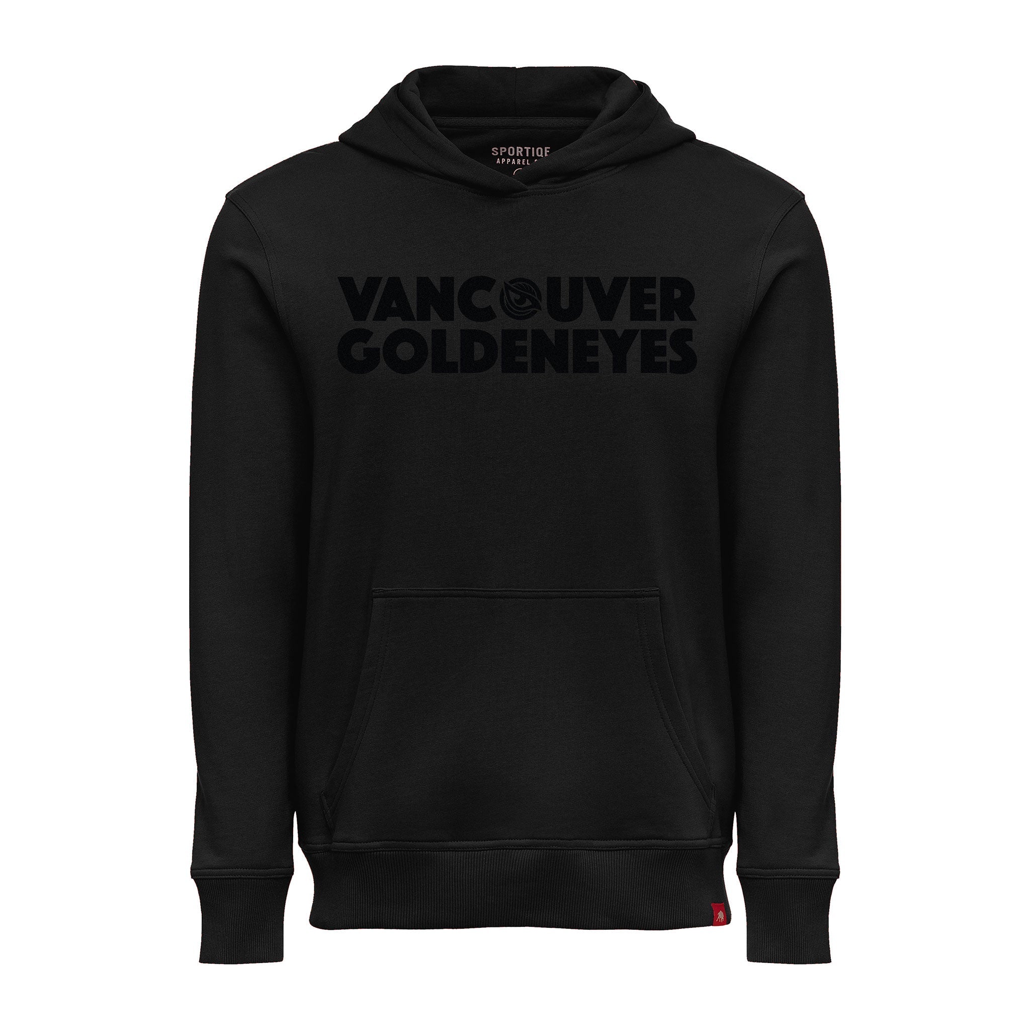 Adult Vancouver Goldeneyes Sportiqe Puff Ink Logo Drake Hoodie - Hoodie in Black