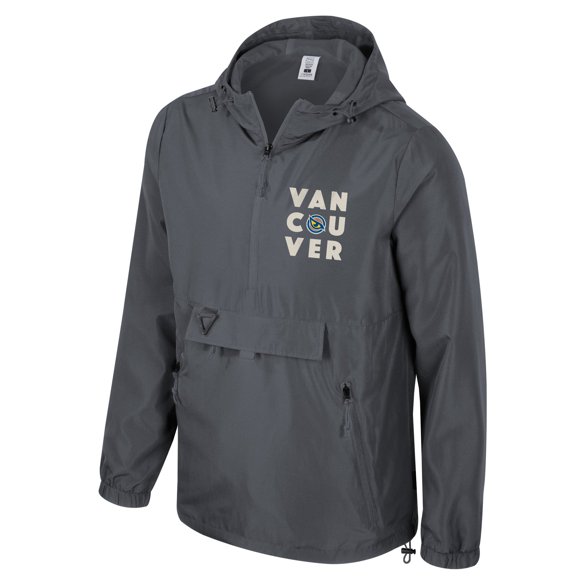 Adult Vancouver Goldeneyes Stadium Essentials Compete 1/4 Zip Jacket - Jacket in Charcoal
