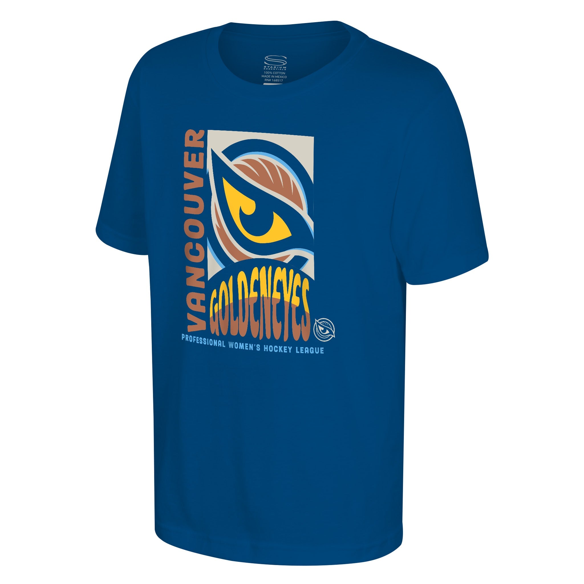 Youth Vancouver Goldeneyes Stadium Essentials Pop Up T-Shirt - T-Shirt in Blue