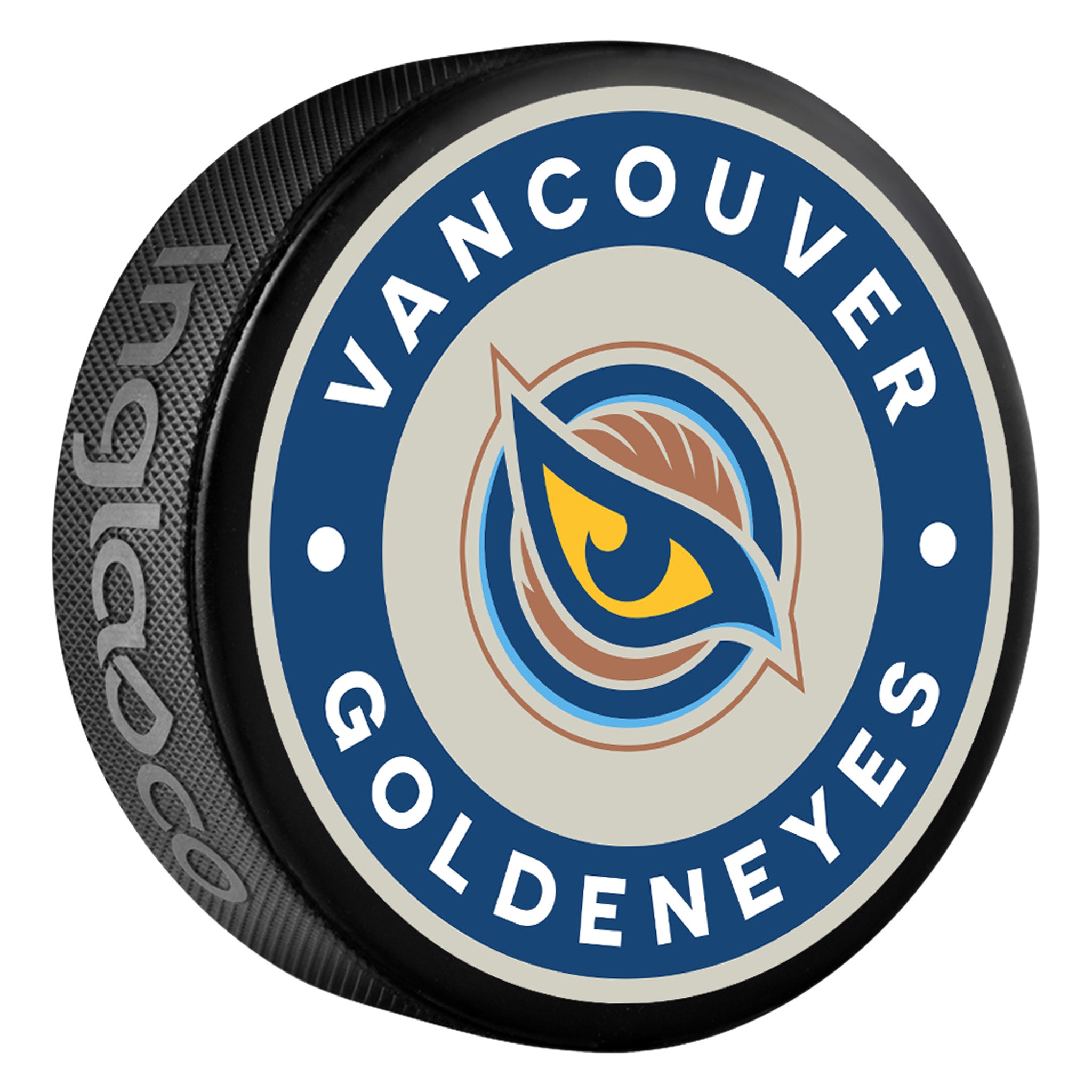 Vancouver Goldeneyes Souvenir Puck - Pucks in Black