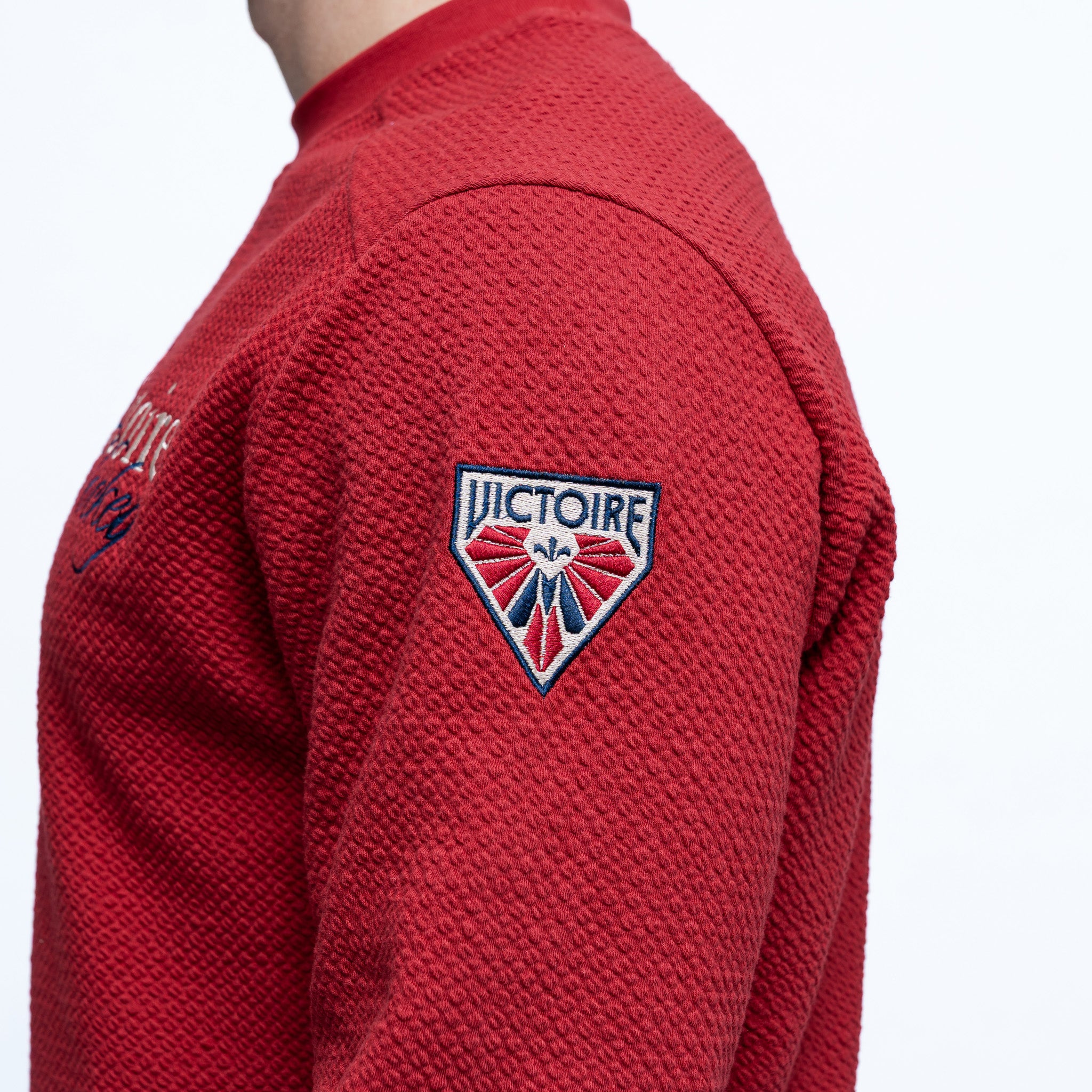Adult Montreal Victoire Royalty Waffle Crew - Crewneck in XS