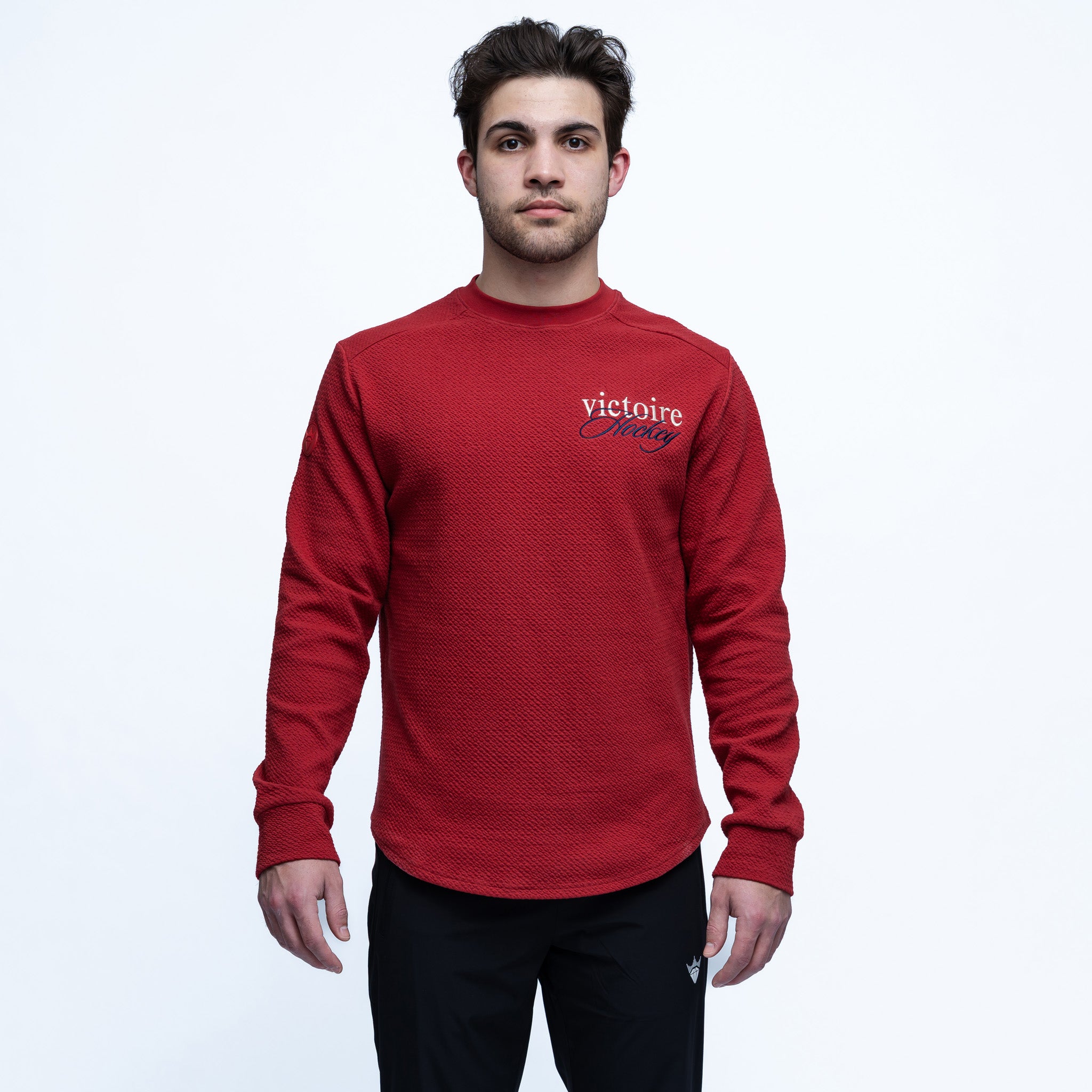 Adult Montreal Victoire Royalty Waffle Crew - Crewneck in XS