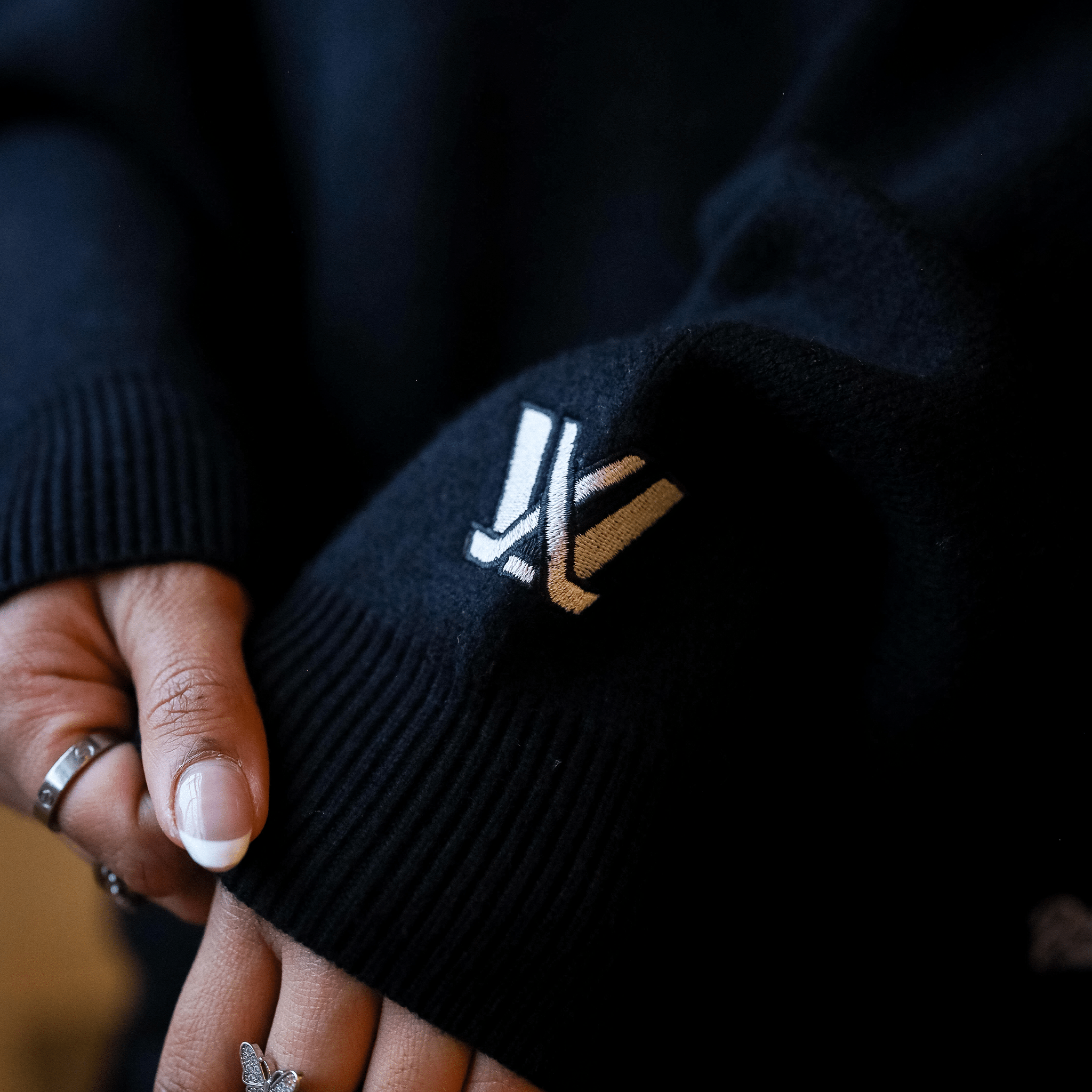 Adult PWHL Peace Collective Heavyweight Knit Sweater - Sweater in Black